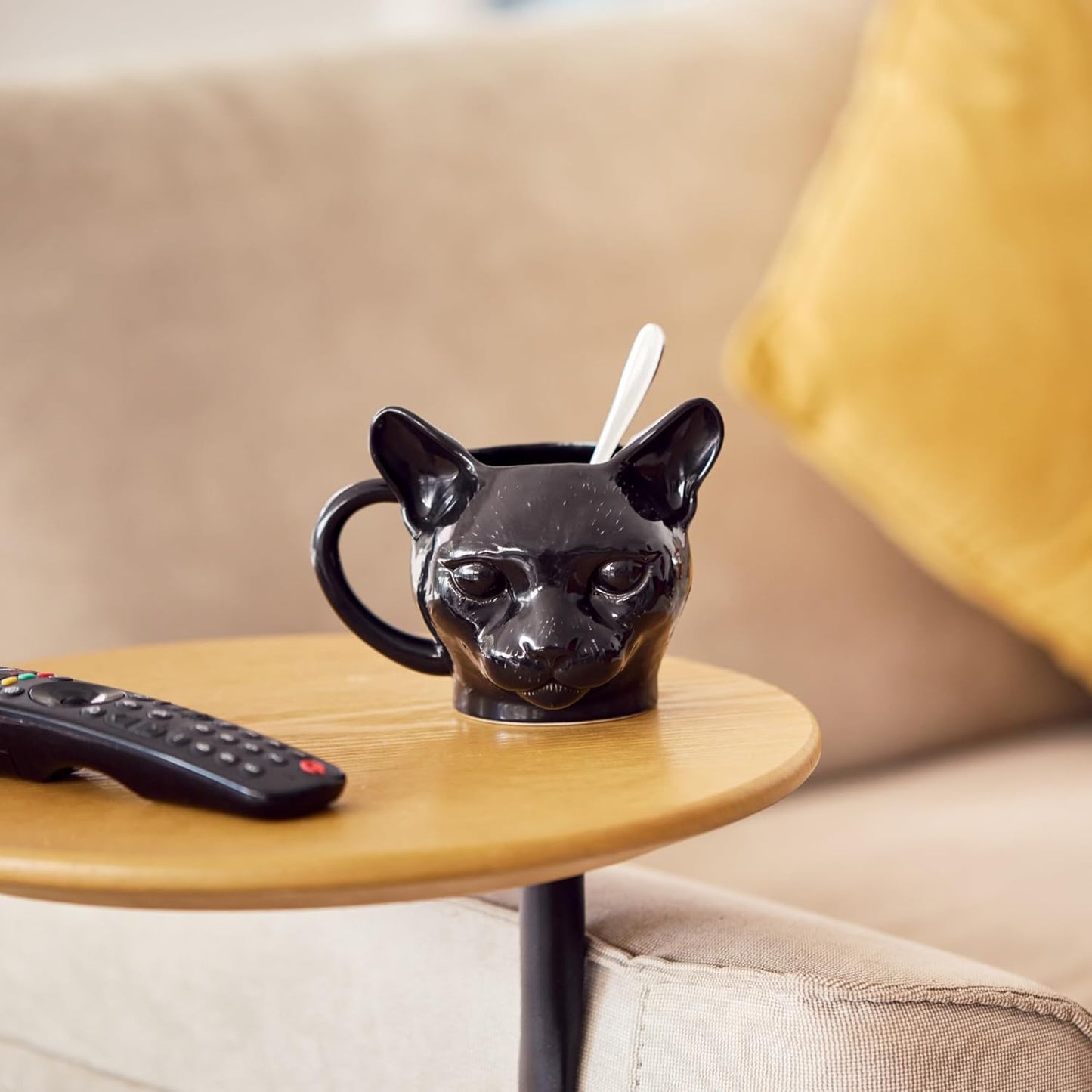 3D Cat Mug - Cute ceramic Coffee Cup for Cat Lovers, Unique shaped design 11 oz