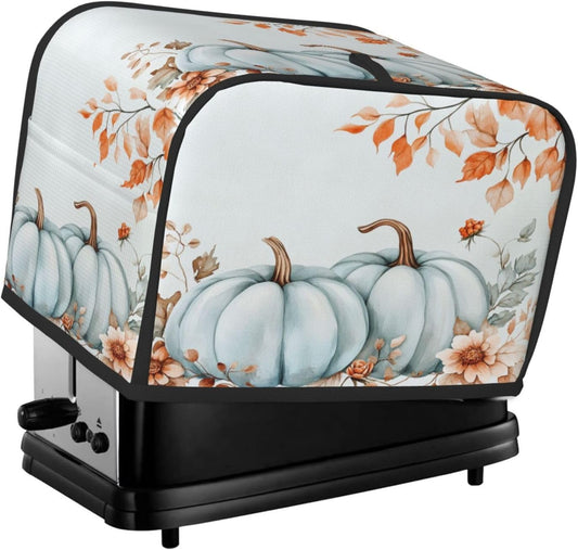 Toaster Cover 2 Slice Pumpkin Fall Leaf Thanksgiving Kitchen Small Appliance Covers with Pockets Dust and Fingerprint Protection