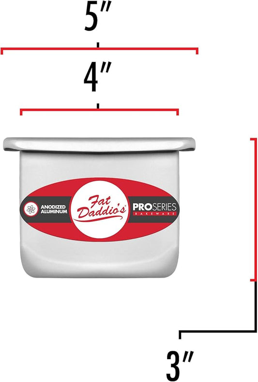 Fat Daddio's Anodized Aluminum Square Cake Pan, 4 x 3 Inch