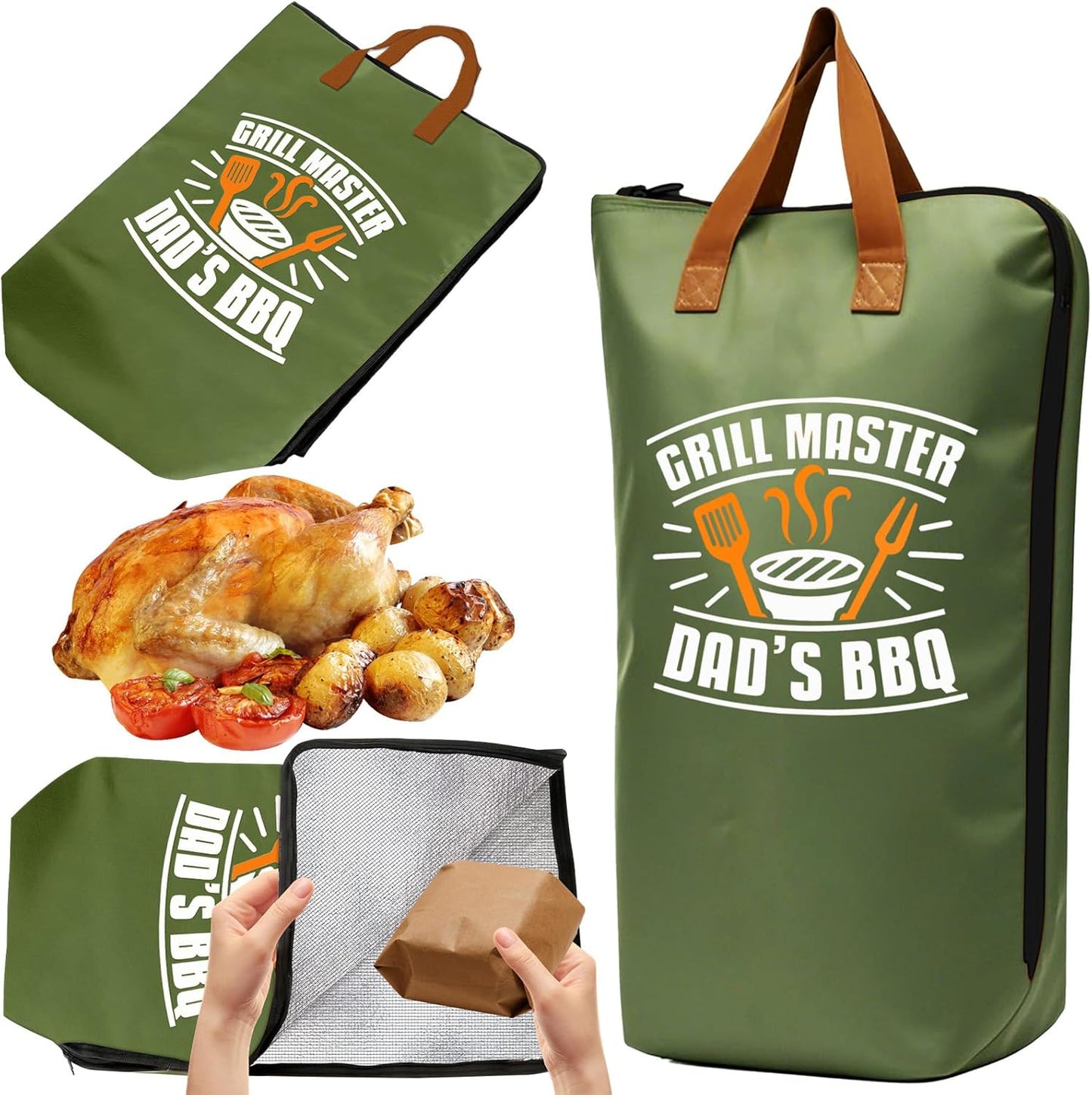 21in Brisket Blanket & Meat Resting Bag – Insulated BBQ Blanket for Resting Meat | Heavy-Duty Smoker Accessory for Brisket, Pork Shoulder, Smoked Turkey | BBQ Gifts for Men & Meat Lovers