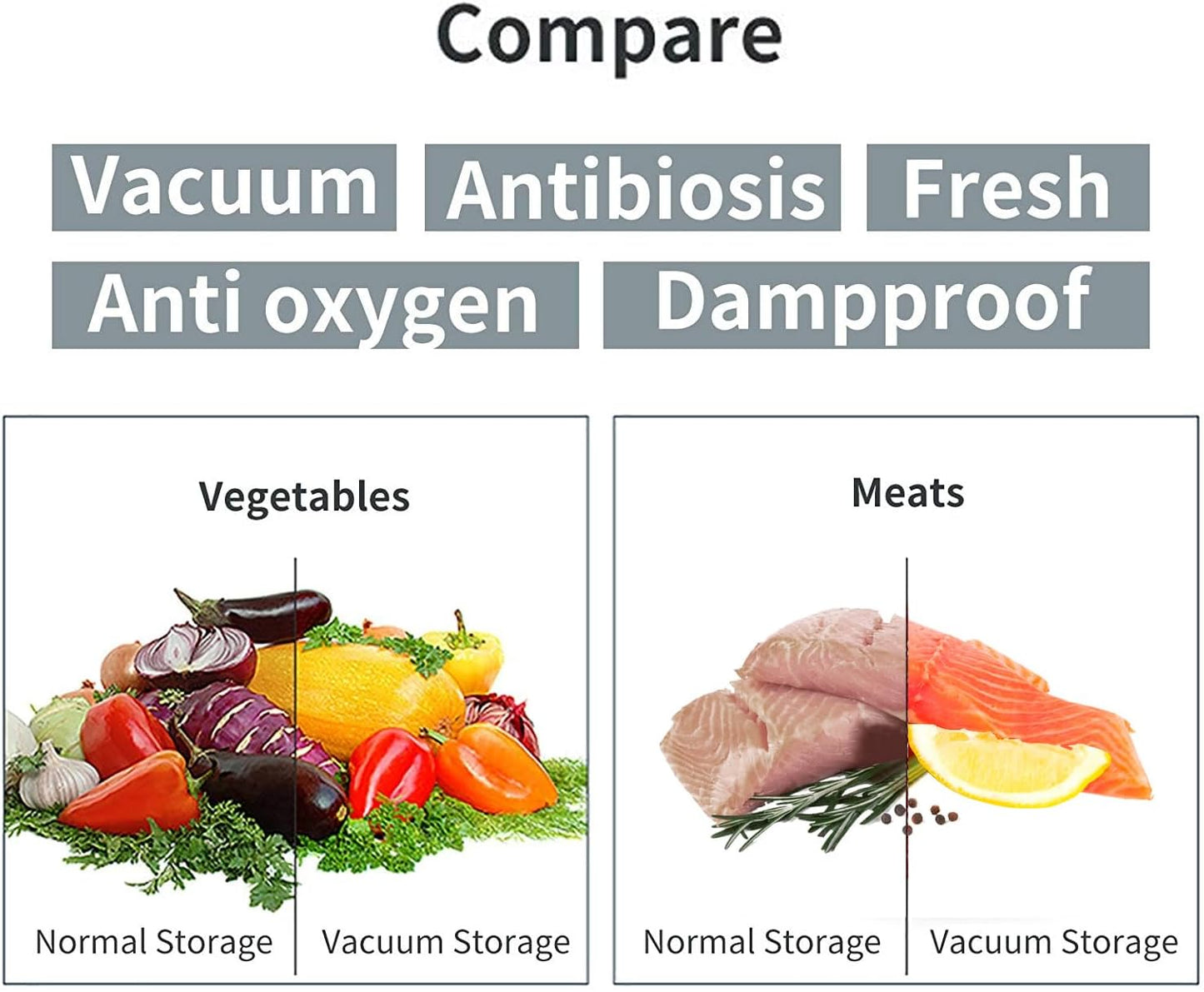 11" x 19.5' (Total 39 Feet) All Black Vacuum Seal Bags (Black and Black), Vacuum Sealer Bags for Food Storage, Heavy Duty Commercial Grade 5 Mil Vacuum Bags, 2 Rolls