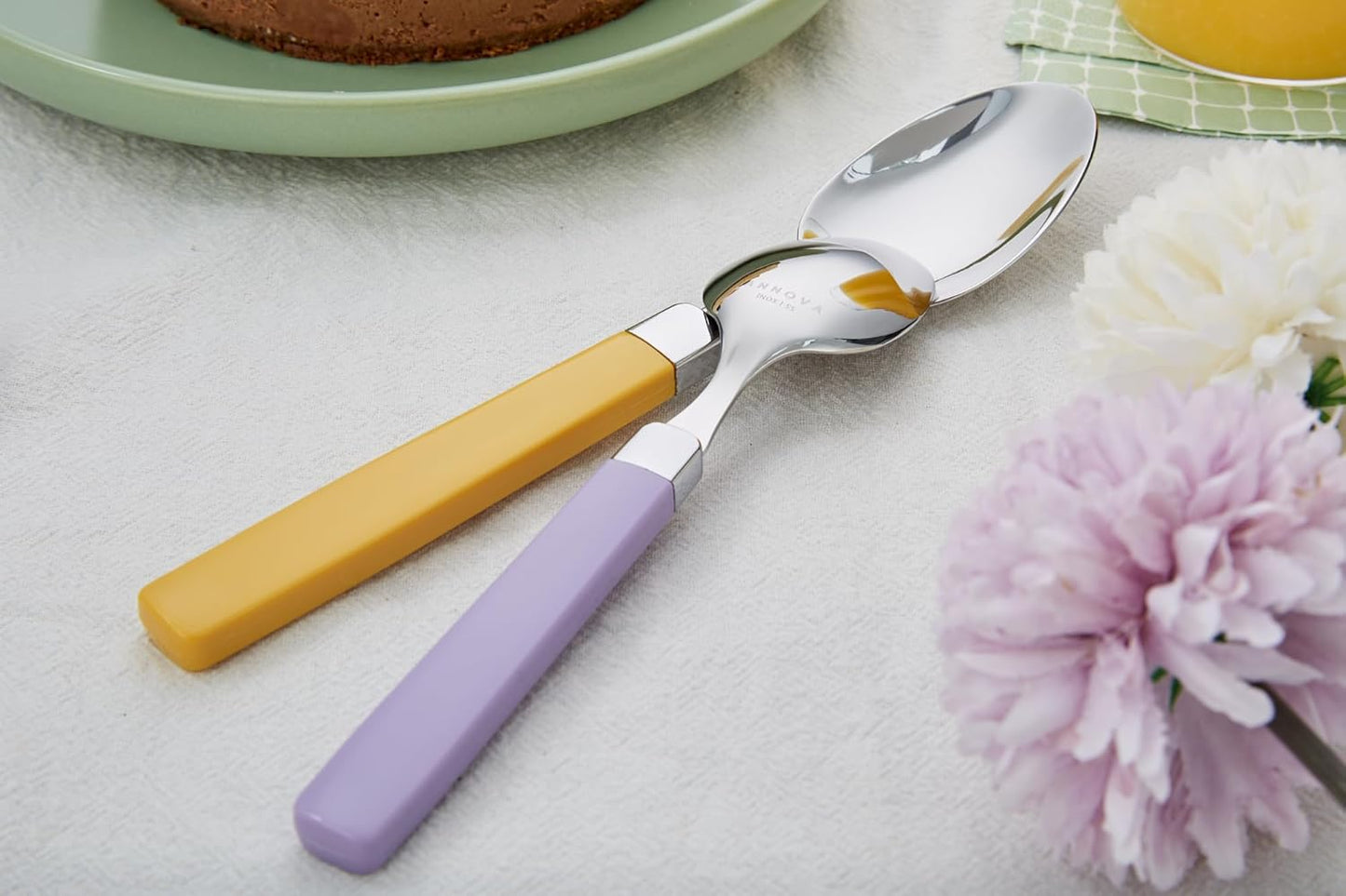 ANNOVA Silverware Set Stainless Steel Colorful Tableware Kitchen Flatware Set Utensils, Includes Dinner Knives, Forks, Spoons, Salad Forks & Dessert Spoons (Mix, 20 Pieces)