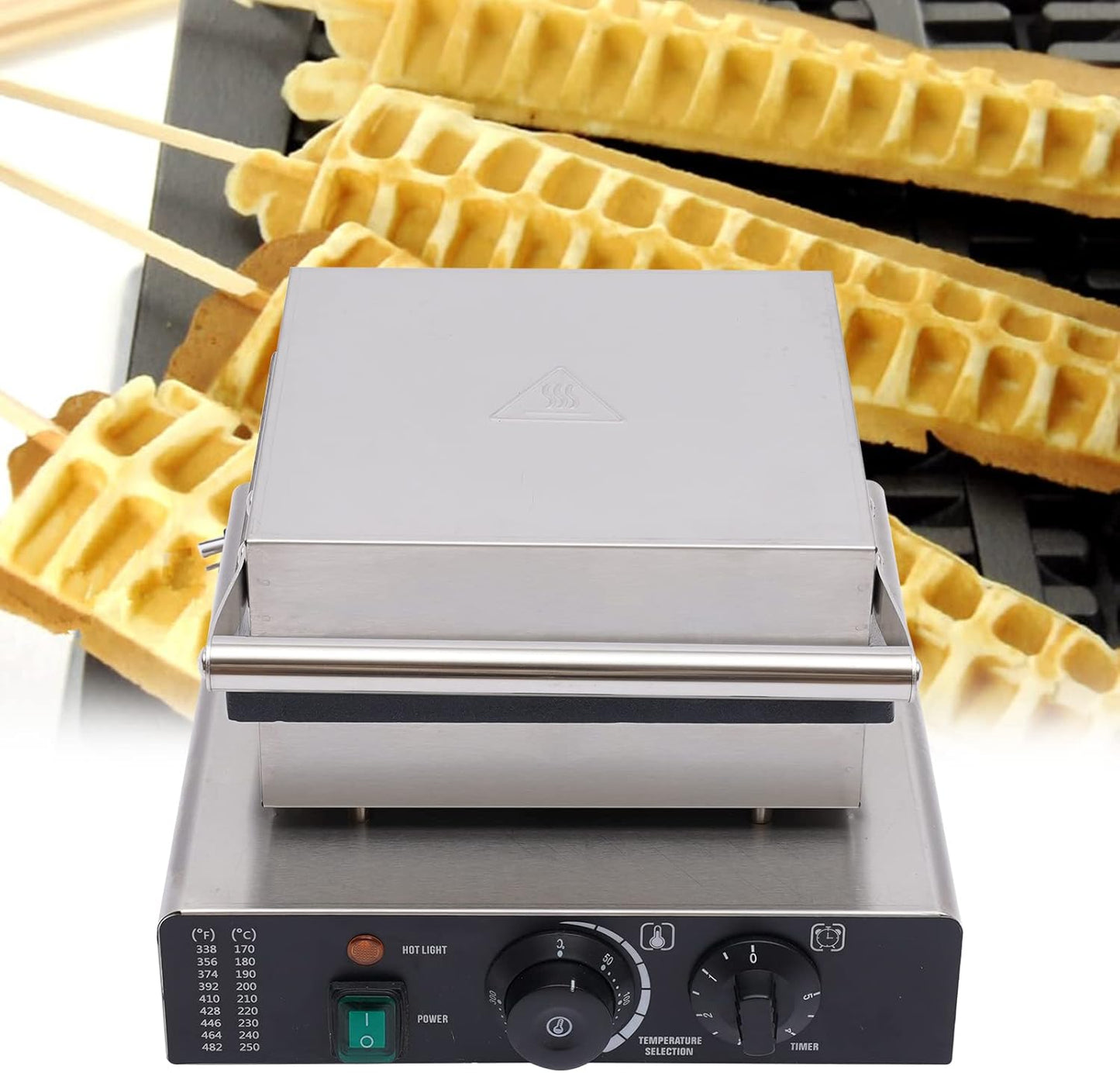 4PCS Electric Stick Waffle Pancake Maker,Non-stick Pancake Baker Machin,110v Rotated Muffin Maker Machine,Electric Muffin Maker Stainless Steel for Home Kitchen,control 50-300℃