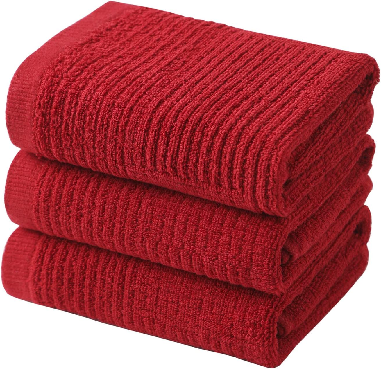 Dish Towels for Kitchen, Absorbent Cotton Kitchen Towels for Drying Dishes, Terry Cloth for Cleaning Set of 3