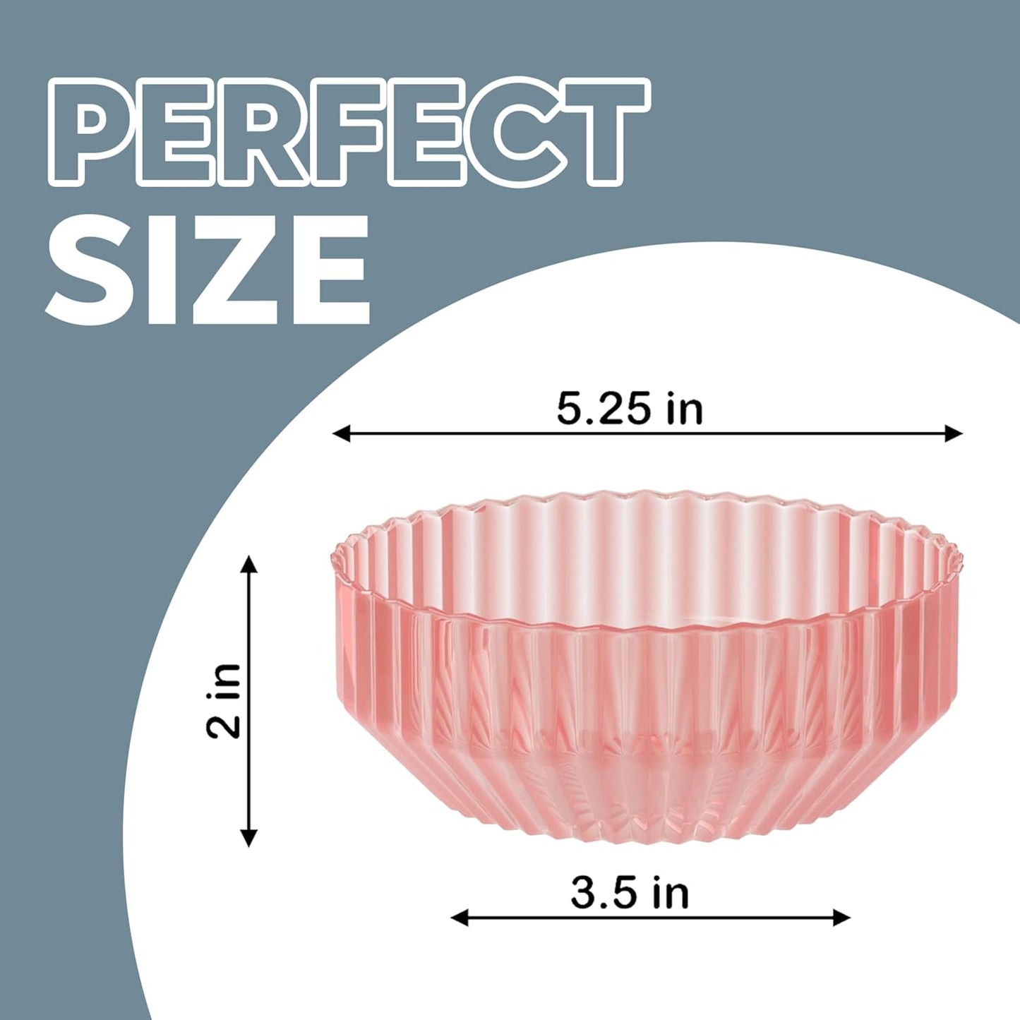 Exquisite Pink Plastic Bowls Disposable - 16 Oz - 20 Count - Disposable Soup Bowls - Great for Weddings Parties And Formal Occasions