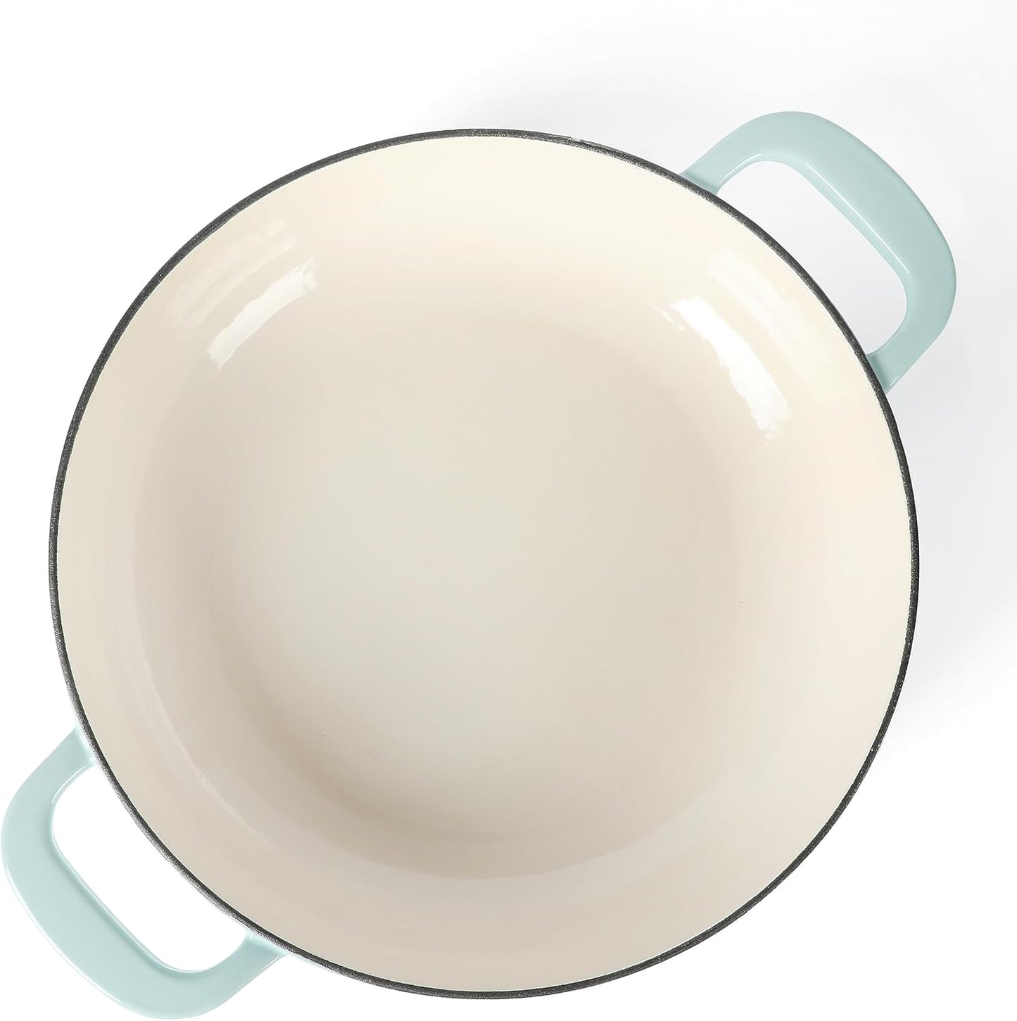 Martha Stewart 3.5-Quart Enameled Cast Iron Dutch Oven Braiser - Martha Blue