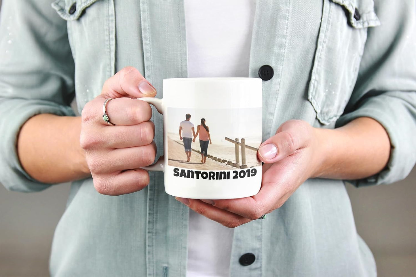 Personalized Coffee Mug | Custom Photo, Text, or Logo Cup (11oz, White Rim, Inner, and Handle) |Dishwasher & Microwave Safe |Unique Gift for Men & Women –Taza Personalizada