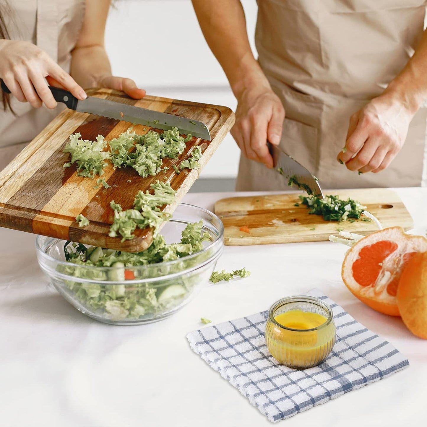 Egles 8 Packs Kitchen Dishcloths, 100% Cotton Grid Terry Dish Cloths 12" x 12" Ultra Soft Super Absorbent Dishrag Reusable Dishcloth, Multi-Purpose Quick Drying Hand Dish Towel Set with Hanging Loop