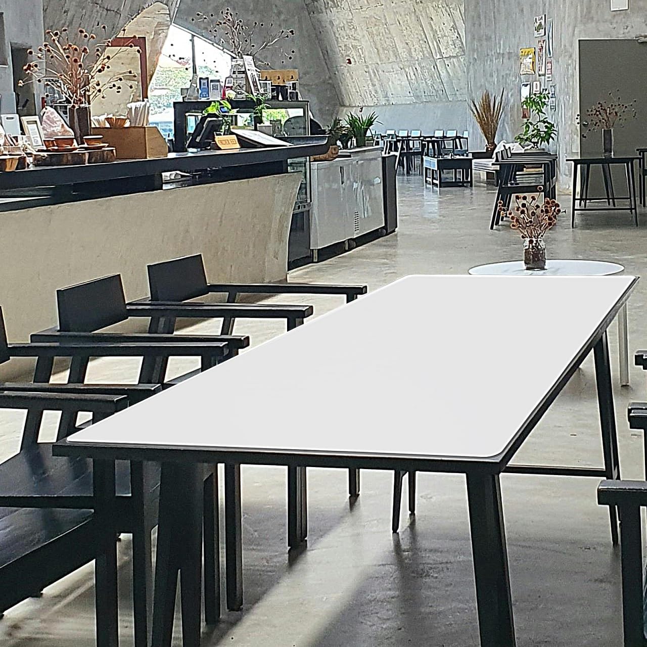 36” x 24”Silicone mat, Large Silicone Heat-Resistant mat, Kitchen countertop Non-Slip mat, Craft Table placemat.(Translucent)