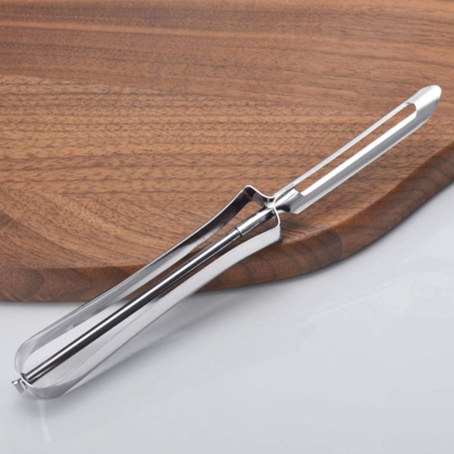 2 Pack Kitchen Vegetable Peeler, Stainless Steel Rotary Peeler for Carrot and Fruit, with Ergonomic and Control Handle-Dishwasher Safety Potato Peelers