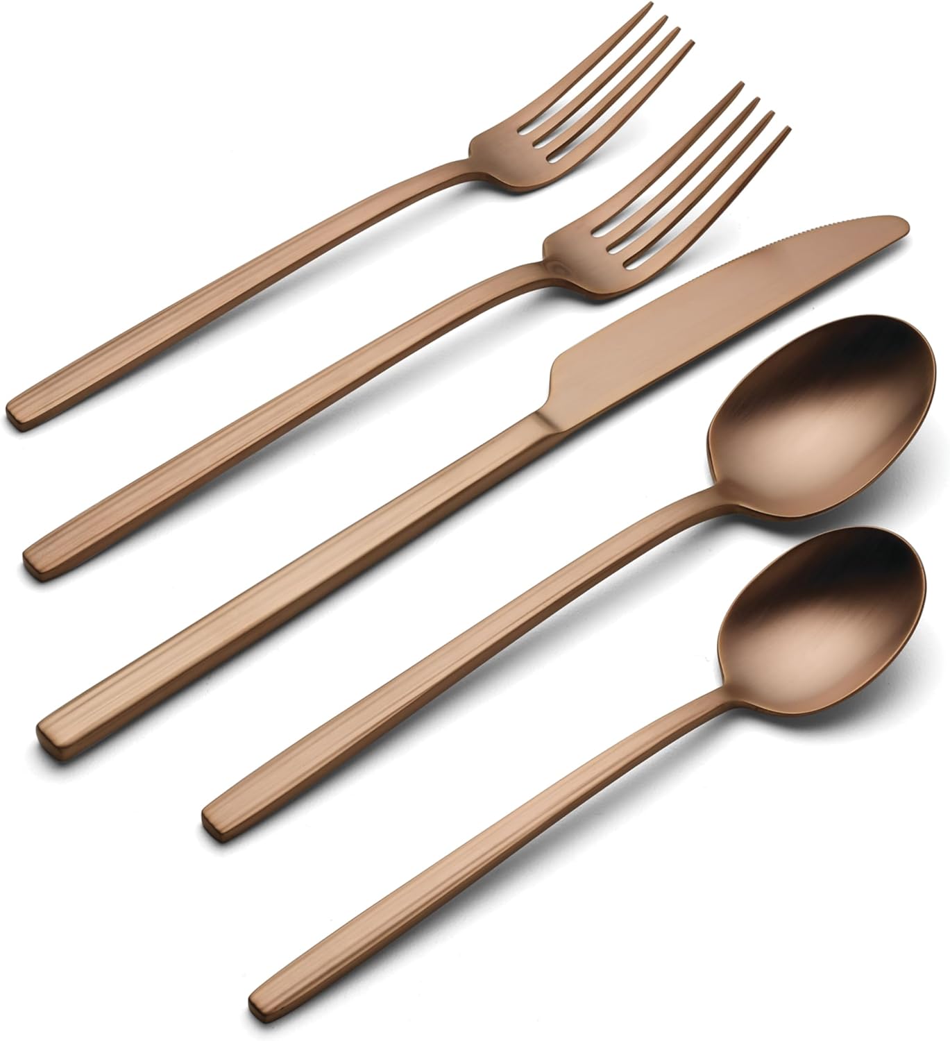 Oneida 898358 Dean Satin Rose Gold 20-Piece Flatware Set