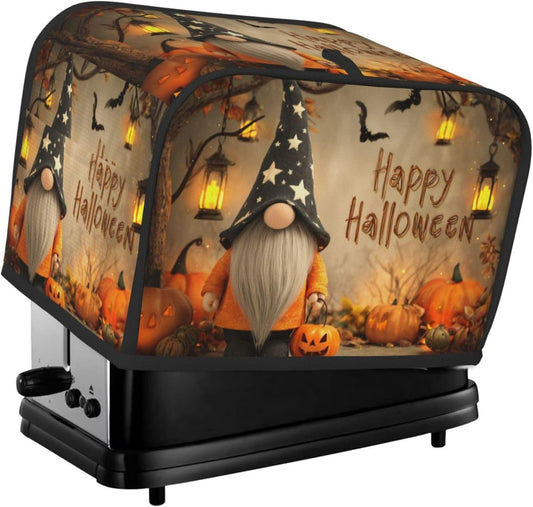 Toaster Cover 2 Slice Halloween Gnome Pumpkin Kitchen Small Appliance Covers with Pockets Dust and Fingerprint Protection
