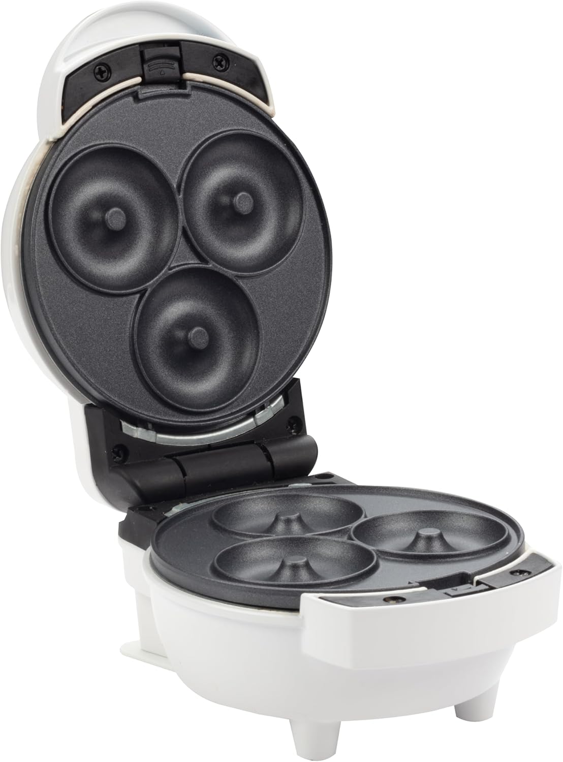 3 in 1 Mini Breakfast Maker- Make Mini Waffles Donuts Pancakes or Eggs all in 1 Multi Use Appliance- Easily Swap & Clean Interchangeable Griddle Plates- Small Electric Nonstick Holiday Baker Xmas Gift