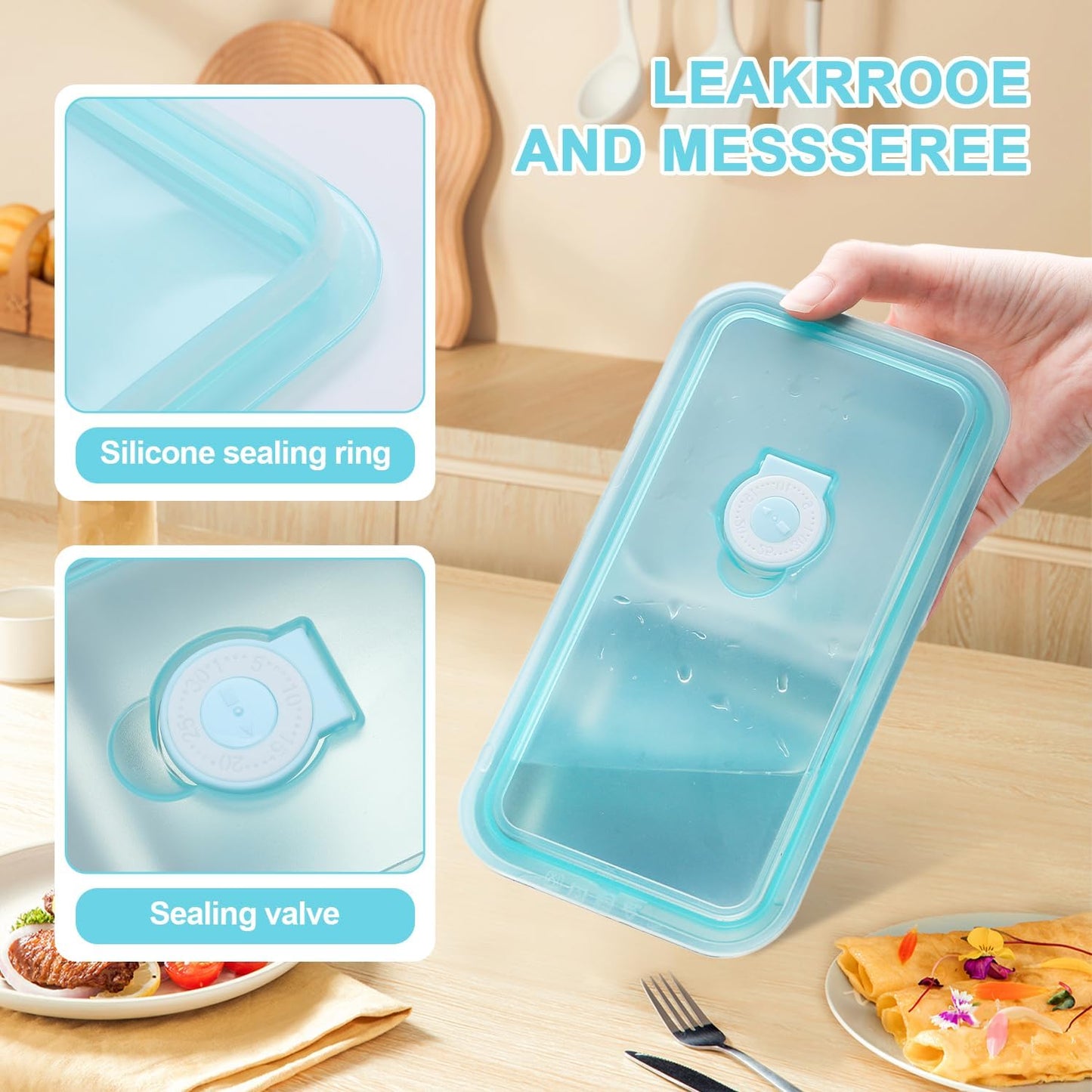 1PCS Stainless Steel Double-Layer Snack Container with Lid Leak-proof design, dishwasher safe Ideal for snacks, dips, takeout, travel, and outdoor camping (2 Compartment)