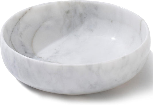 5.91'' Large Decorative Bowl, Natural Marble Decorative Bowls for Home Decor, Key Bowl, Large Incense Burner, Smudge Bowl, Coffee Tables Centerpiece, Soap Serving Bowl