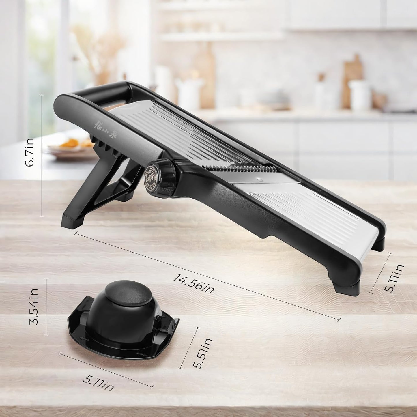 ZHANG XIAO QUAN SINCE 1628 Mandoline Food Slicer for kitchen, Adjustable Stainless Steel Mandoline Vegetable slicer Julienne, Onion Potato Chip French Fry vegetable slicer