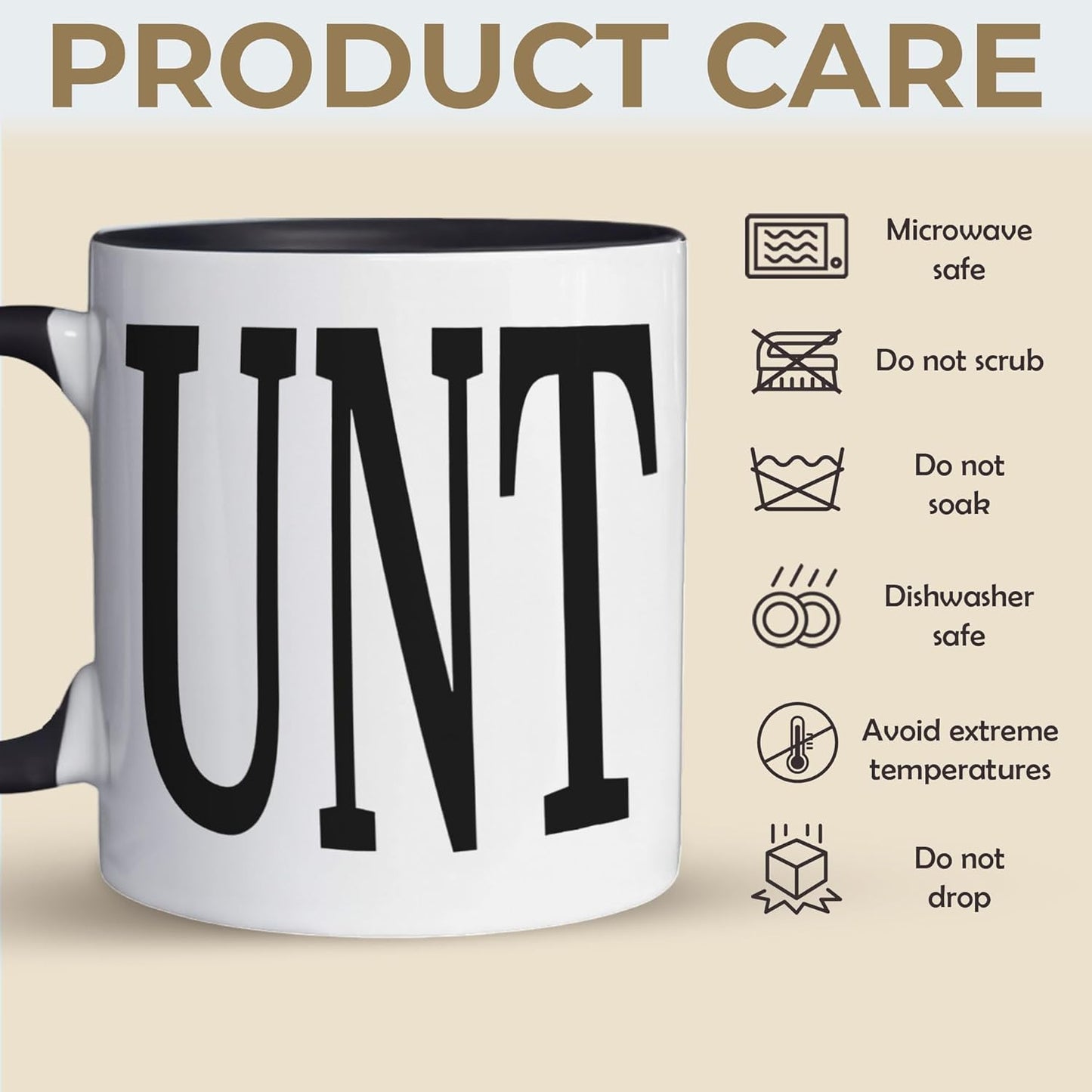 11 ounce UNT with black handle Coffee Mug, Christmas Gag Gifts for Coworkers, Friends, Adult Humor Mug, Novelty Tea Mugs, Funny Office Gift, Unique Coffee Lovers Gifts for Men Women