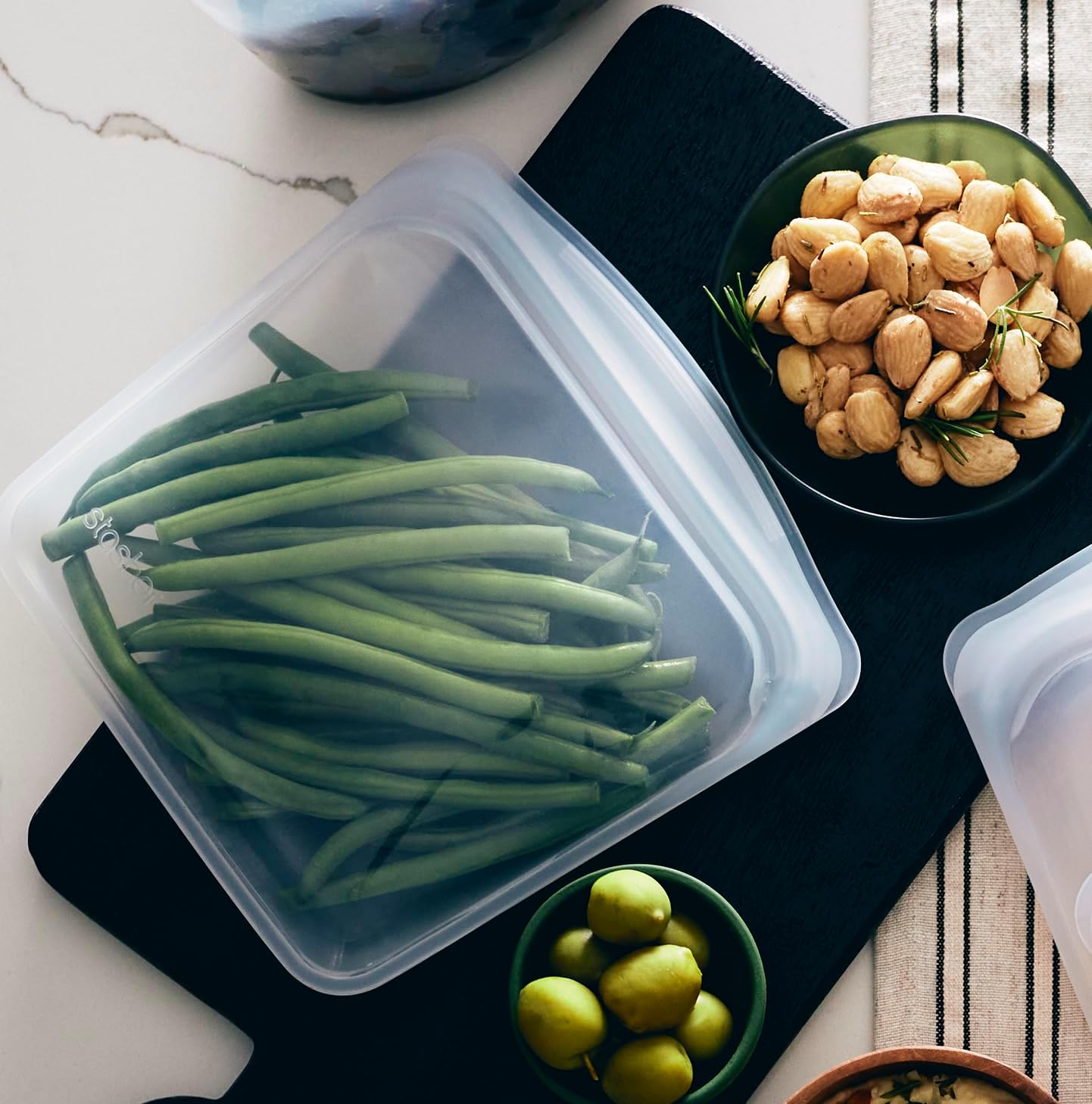 Stasher Premium Silicone Reusable Food Storage Sandwich Bag, Purple, Microwave, Sous Vide, Dishwasher, Oven and Freezer Safe, BPA Free, Leak-free, Eco-friendly, 28 Oz