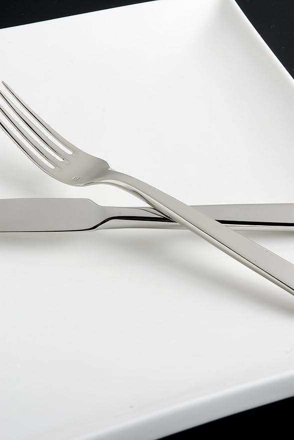 Fortessa Spada 18/10 Stainless Steel Flatware, 5 Piece Place Setting, Service for 1