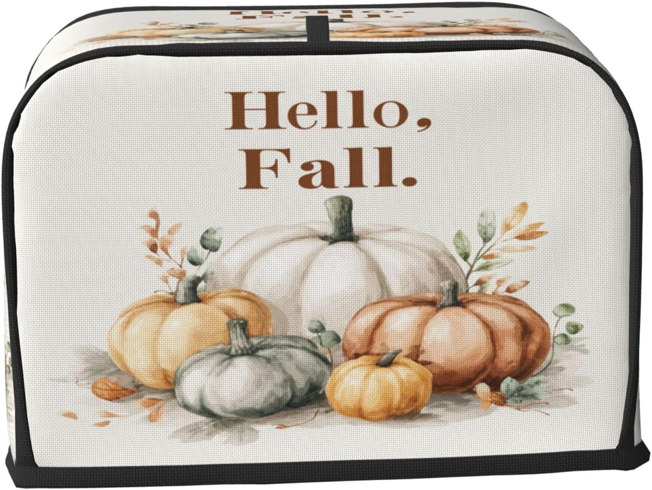 Toaster Cover 2 Slice Watercolor Pumpkin Fall Thanksgiving Kitchen Small Appliance Covers with Pockets Dust and Fingerprint Protection