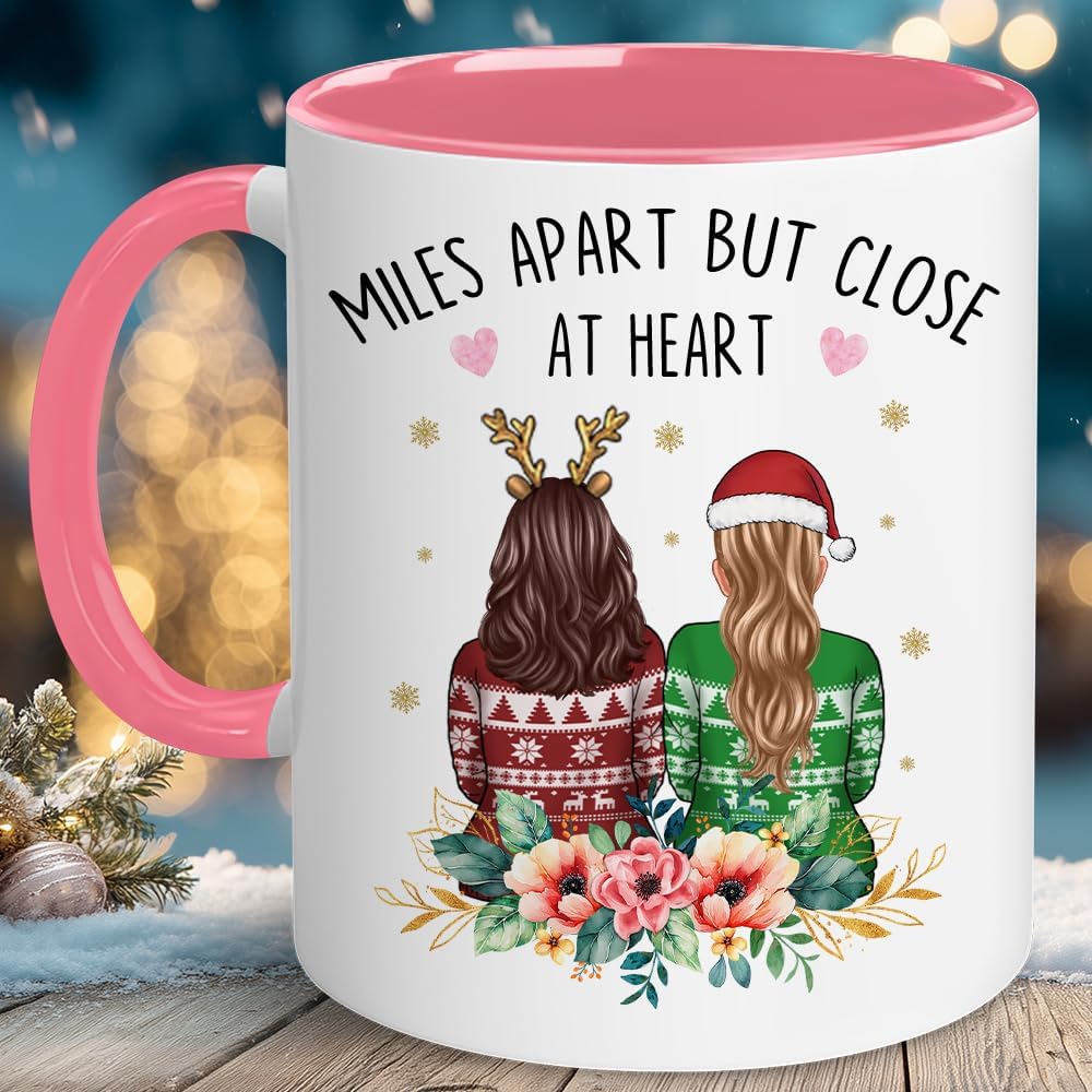 Personalized Bestie Cup - Christmas, Birthday Gifts For Best Friend, Sister, BFF, Her - Friendship Gifts For Women - Valentine, Mothers Day Bestie Cup - Sister, Long Distance Friendship Gift