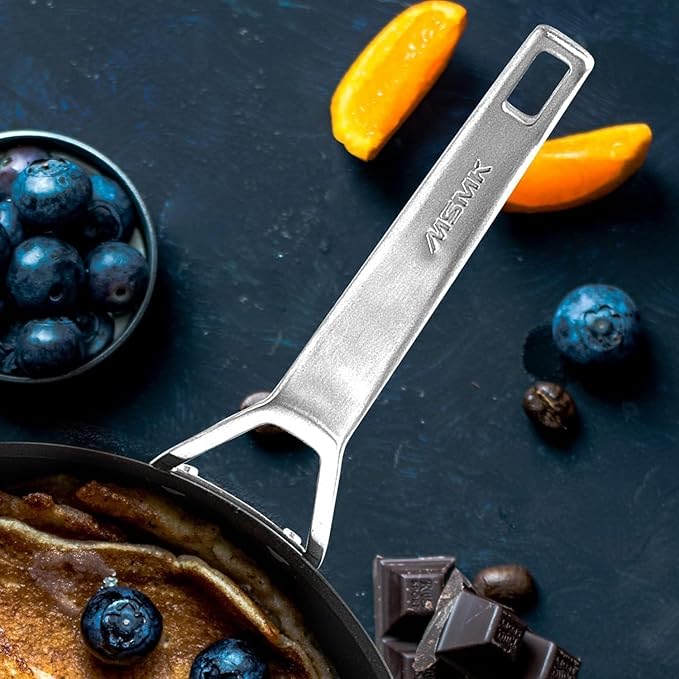 MsMk 11 Inch Nonstick Frying Pan，Titanium and Ceramic Nonstick Large Skillet Pan, PFOA Free, Non-Toxic, Stay-Cool Handle, Scratch-resistant, Dishwasher Safe, Oven Safe to 700°F