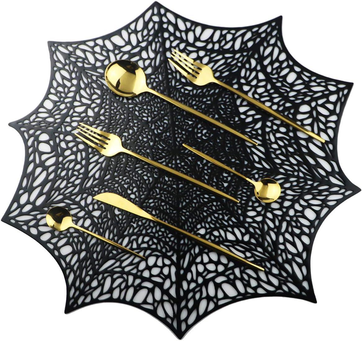 Mirror Polished Black Silverware Set,24-Piece 304 Stainless Steel Satin Finish Flatware Set,Kitchen Utensil Set,Tableware Cutlery Set for Home and Restaurant, Dishwasher Safe Service For 6