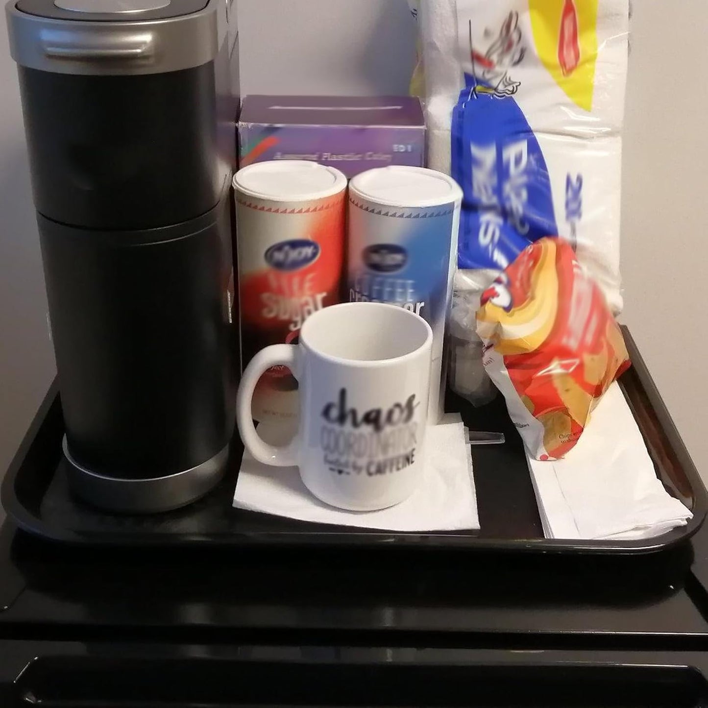 10 Pack 14x10 Inch Black Fast Food Tray, Large Rectangular Restaurant Serving Trays, Plastic Cafeteria Trays School Lunch Trays