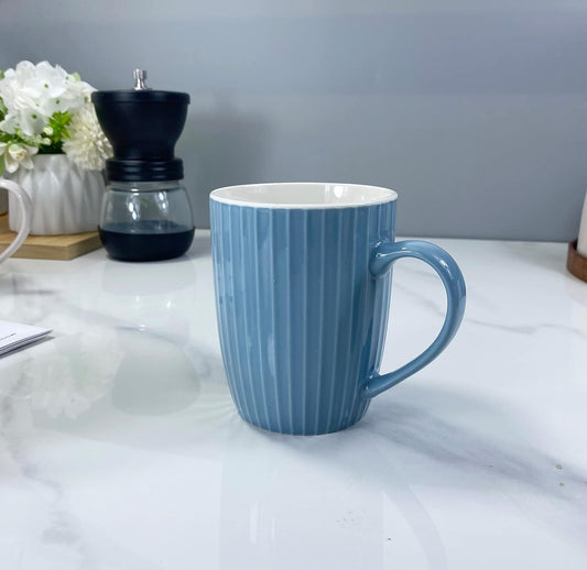 11 Ounce Porcelain Mugs, Set of 6 Coffee Mugs for Tea, Milk, Hot Cocoa, Multicolor