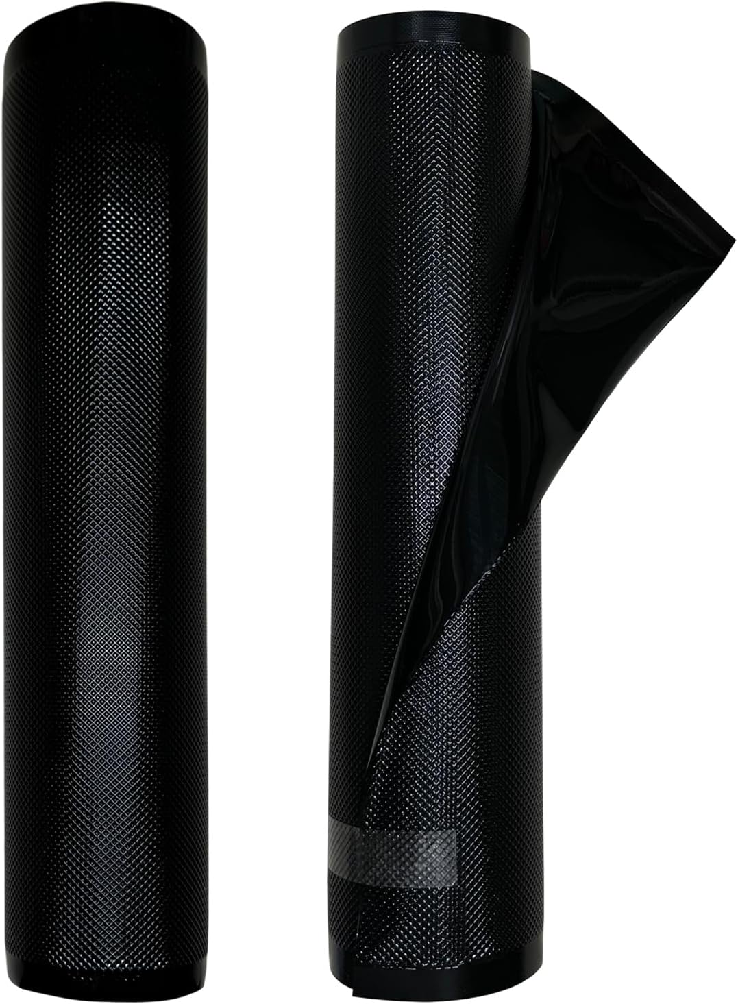 11" x 19.5' (Total 39 Feet) All Black Vacuum Seal Bags (Black and Black), Vacuum Sealer Bags for Food Storage, Heavy Duty Commercial Grade 5 Mil Vacuum Bags, 2 Rolls