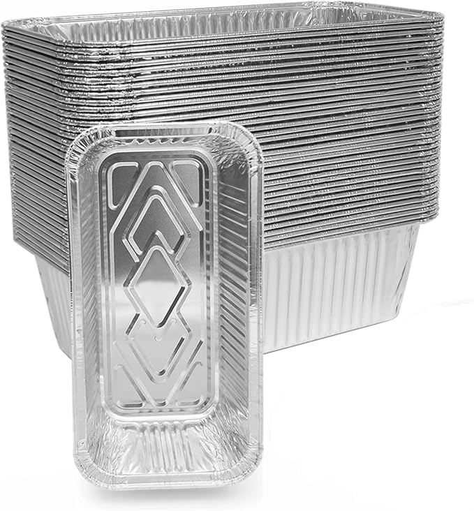 Griddle Drip Pan Liners for Member's Flat Top Grill, 30-Pack, Grease cup Liners Compatible with Treager Timberline 850 & 1300 Grill, 2lb Disposable Aluminum Pans