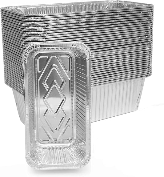 Griddle Drip Pan Liners for Member's Flat Top Grill, 30-Pack, Grease cup Liners Compatible with Treager Timberline 850 & 1300 Grill, 2lb Disposable Aluminum Pans