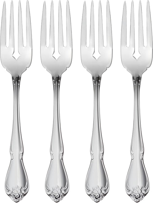 Oneida True Rose Everyday Flatware Salad Forks, Set of 4