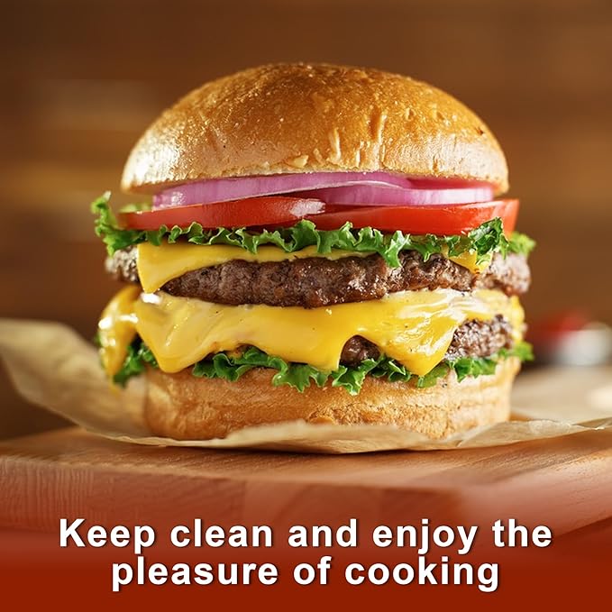 200Pcs Parchment Paper sheets, 6 x 6 Inches Non-Stick Precut Baking Parchment,Unbleached,Parchment Paper For Baking,Fryer, Cooking,Oven,Perfect for Bread, Cakes, Barbecue