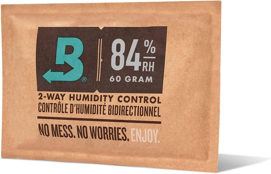 Boveda 84% Two-Way Humidity Control Pack for Seasoning – Season Wood Containers – Size 60 – Single – Individually Wrapped Seasoning Packet