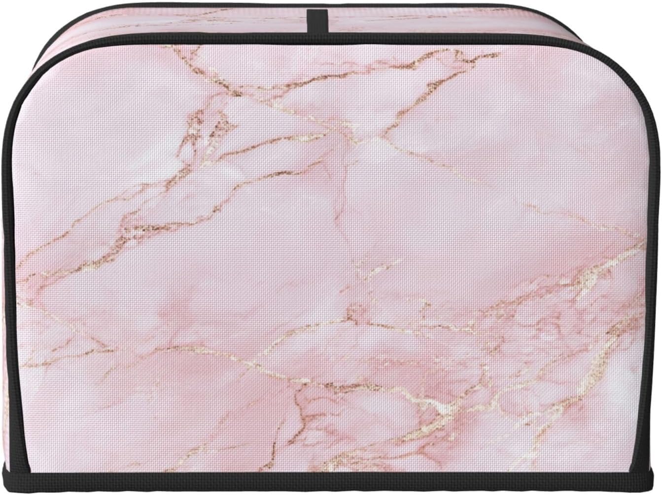 Toaster Cover 4 Slice Light Pink Marble Art Kitchen Small Appliance Covers with Pockets Dust and Fingerprint Protection