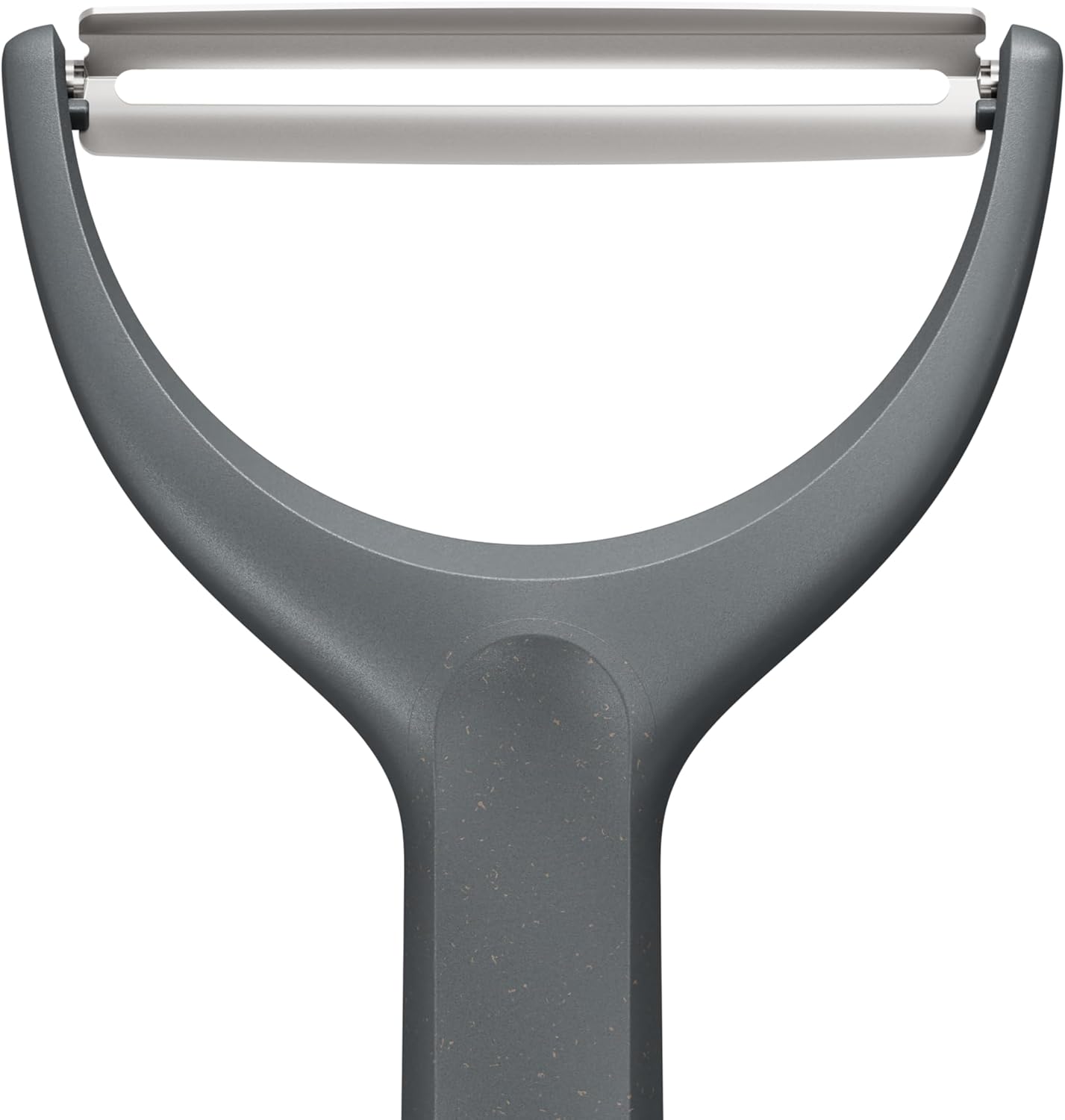 Zyliss Wide Peeler – Extra-Wide Stainless Steel Blade for Cabbage, Eggplant & Large Produce – Ergonomic Wheatstraw Handle – Safety Blade Cover – Dishwasher Safe – 5-Year Guarantee