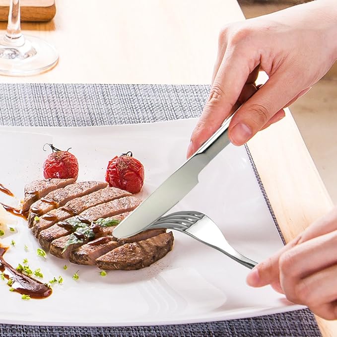 Kekow 60-Piece Stainless Steel Flatware, Cutlery Set, Service for 12