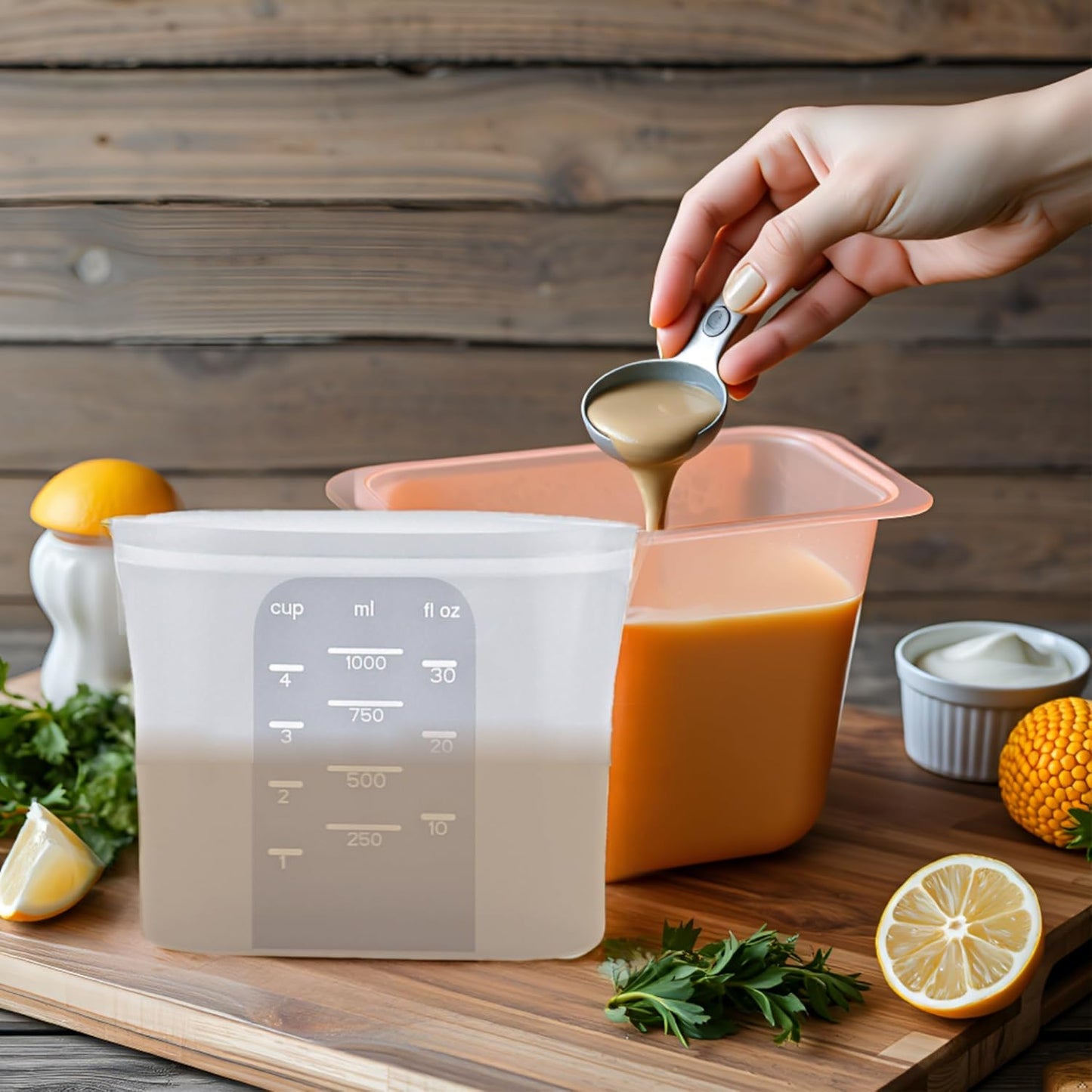 Silicone Storage Bag Reusable Food Storage Bag Silicone Snack Bag Pet Food Bag 17oz/34oz/50oz, 3pcs, White, BPA Free Wide Base Stand-Upright Freezeable Microwaveable Dishwasher