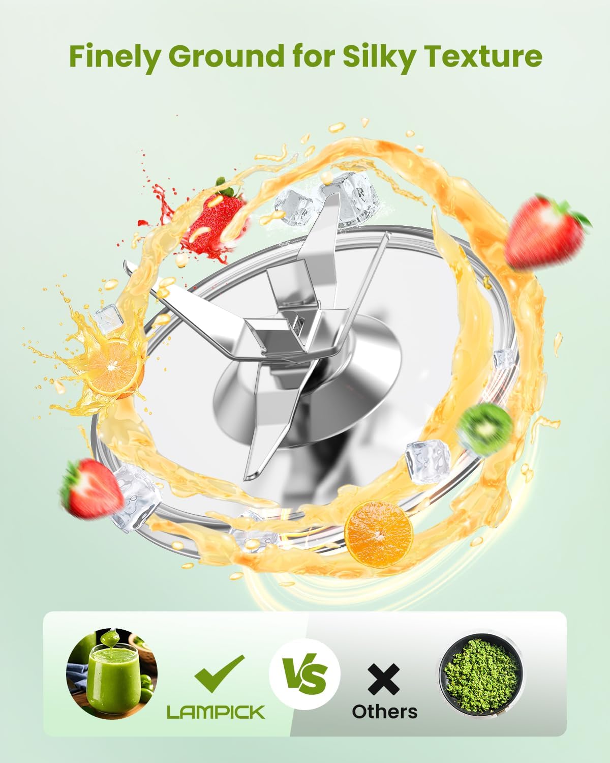 Blender for Smoothie, 900W Personal Blender for Shakes and Smoothies with 2 * 22oz (Max) BPA Free Portable Cups, Small Juicer for Protein Shake, Baby Food, Frozen Drink