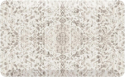 House of Noa Nama Standing Mat – Anti-Fatigue Cushioned Kitchen Mats for Floor | Ergonomic Bounce-Back Foam Kitchen Mats | Anti-Fatigue Mats for Kitchen & Standing | Emile Latte | 22" x 36"