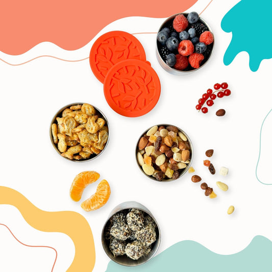 TAVVA 4 X 7 oz Stainless Steel Containers with Lids - Leakproof w/Silicone Lids - BPA Free - Dishwasher & Freezer Safe - Portable & Reusable - Stainless Steel Storage Food Snack Containers