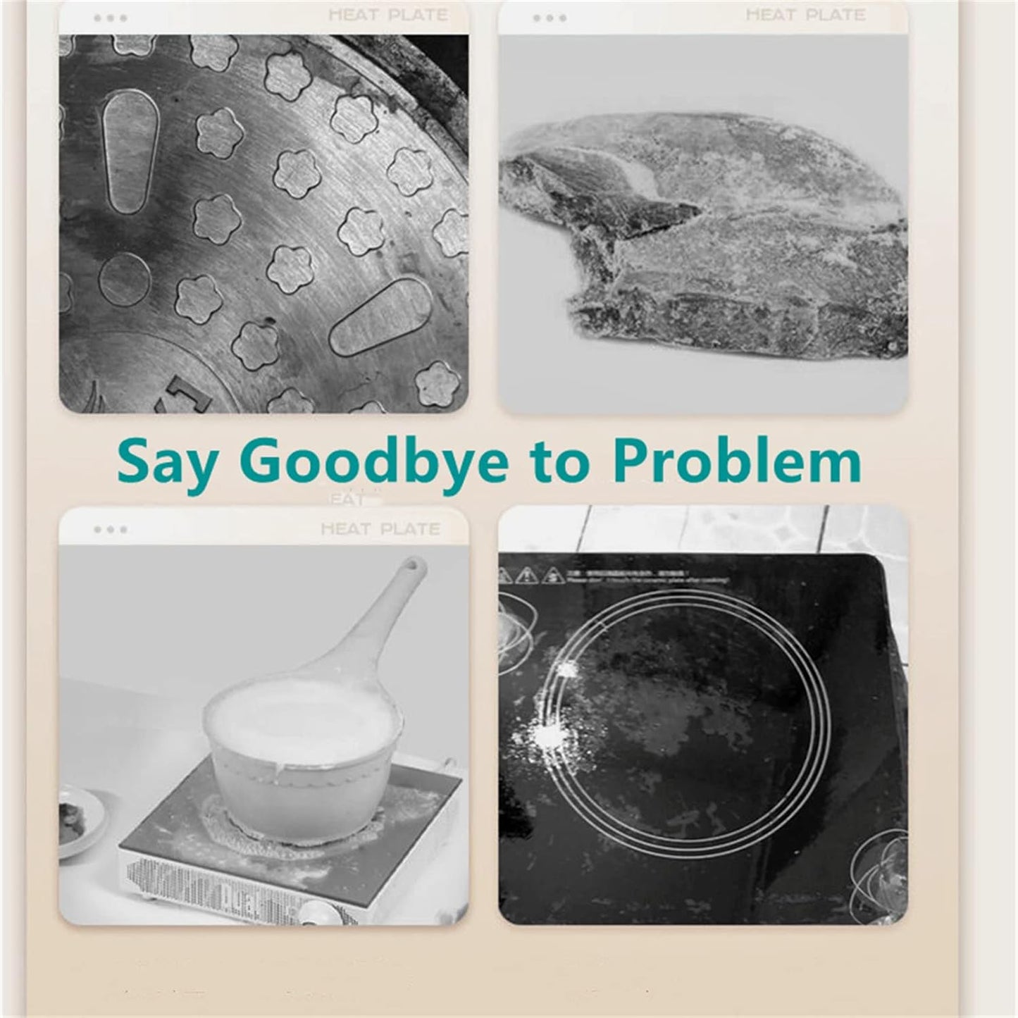 11inch Induction Adapter Plate, Heat Diffuser for Gas Stove Glass Cooktop Induction Adapter Plate with Removable Handle, Stovetop Adapter Plate Converter Disk