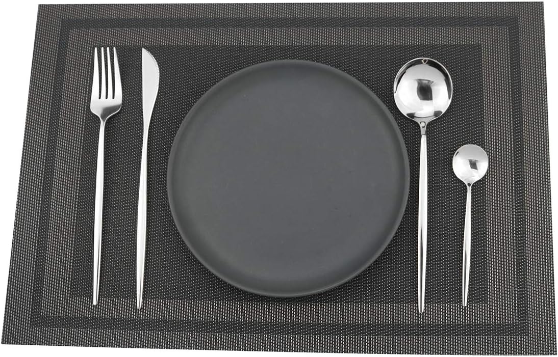 Gugrida 40-Piece Silverware Set 18/10 Stainless Steel Reusable Utensils Forks Spoons Knives Set, Mirror Polished Cutlery Flatware Set, Great for Family Gatherings & Daily Use (Service for 10, Silver)