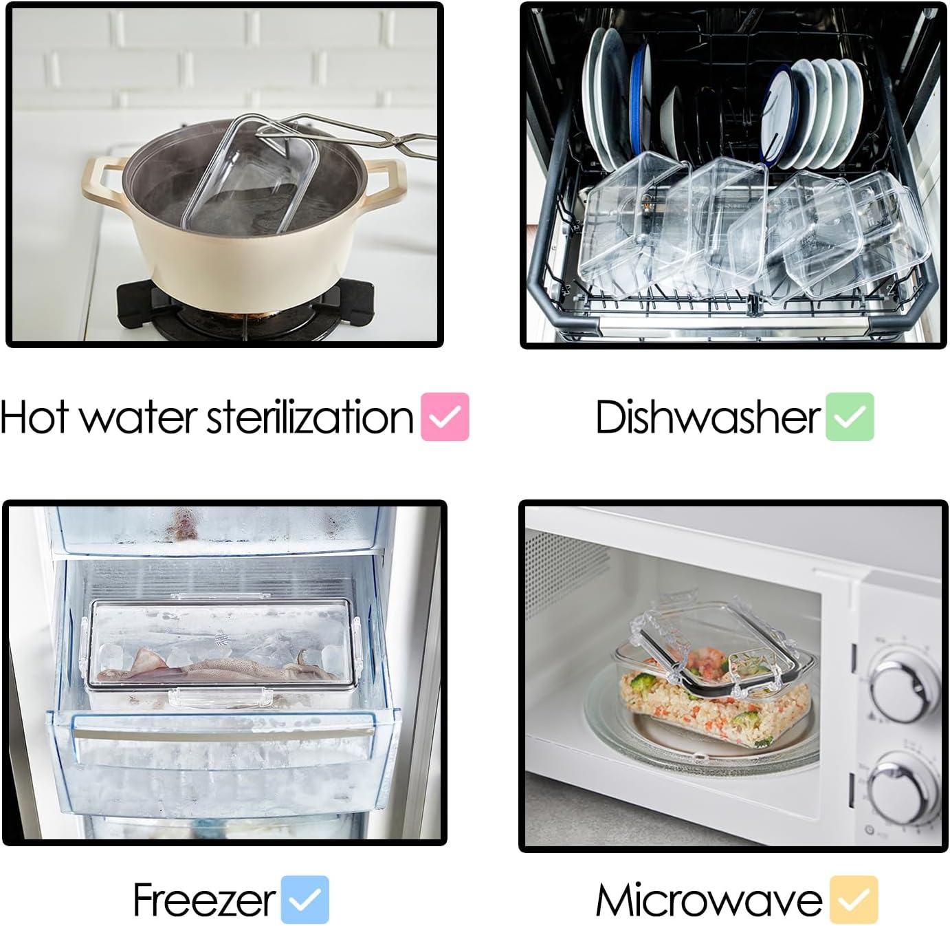 Airtight Food Storage Container With Lid (87.9 oz) - Leak-Proof Large container| BPA-Free | Meal Prep | Microwave, Freezer and Dishwasher Safe | Kitchen Fridge Organizer Boxes | Fresher Food