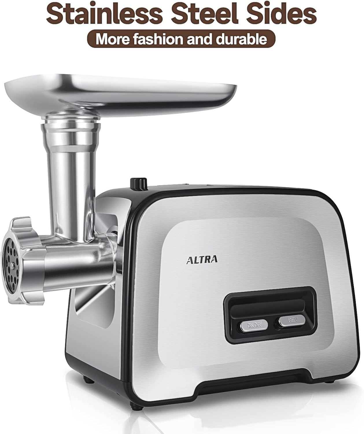 Meat Grinder, Sausage Stuffer, [2800W Max] Electric Meat Mincer with Stainless Steel Blades & 3 Grinding Plates,Sausage Maker & Kubbe Kit for Home Kitchen & Commercial Using