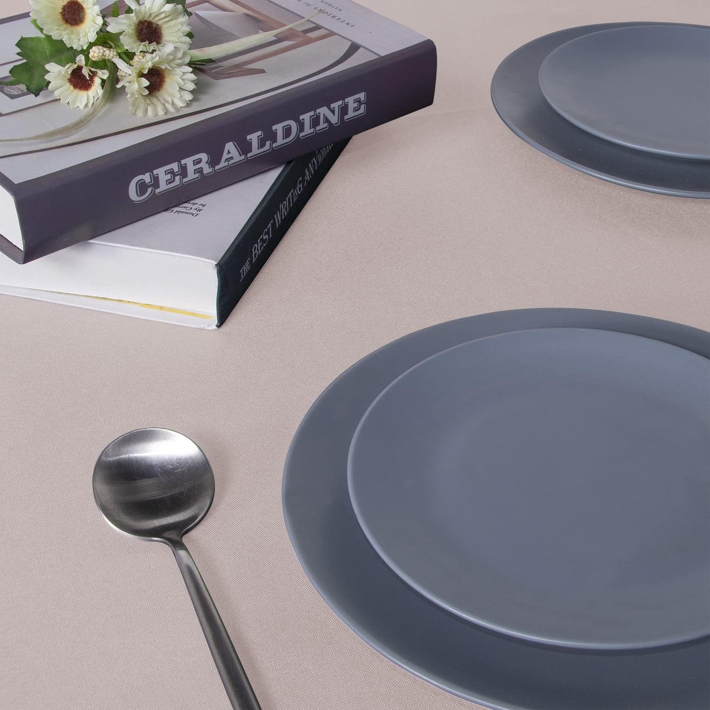 sancua Rectangle Tablecloth - 90 x 132 Inch - Stain and Wrinkle Resistant Washable Polyester Table Cloth, Decorative Fabric Table Cover for Dining Tables, Buffet Parties and Camping, Blush