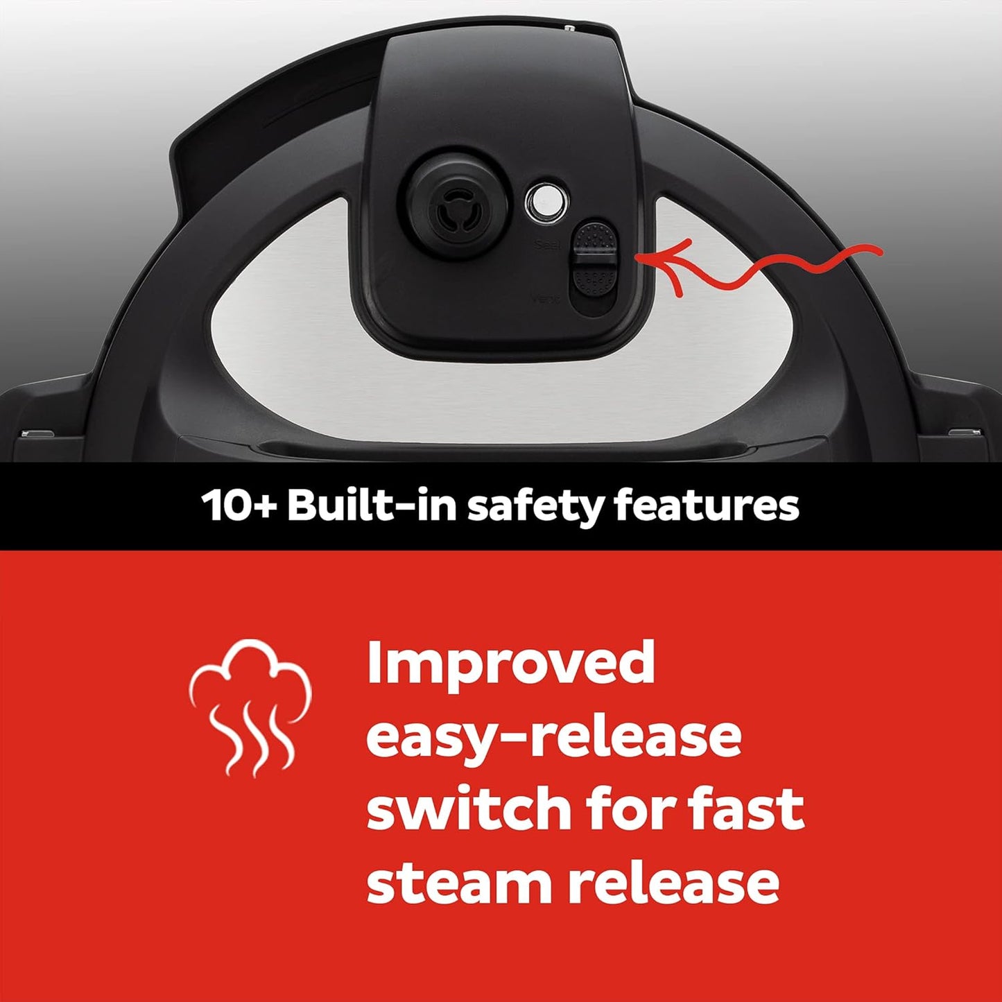 Instant Pot Duo Plus 9-in-1 Electric Pressure Cooker, Slow Cooker, Rice Cooker, Steamer, Sauté, Yogurt Maker, Warmer & Sterilizer, Includes App With Over 800 Recipes, Stainless Steel, 3 Quart