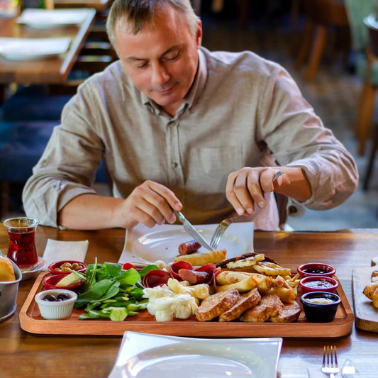 16" x 6.5" Large Wooden Serving Trays Long charcuterie Boards Rectangle Serving Platter for Cookie, Dessert, Food Dish Decorative Dinner Kitchen Tray Rectangle Cheese Board Snack Appetizer Plates