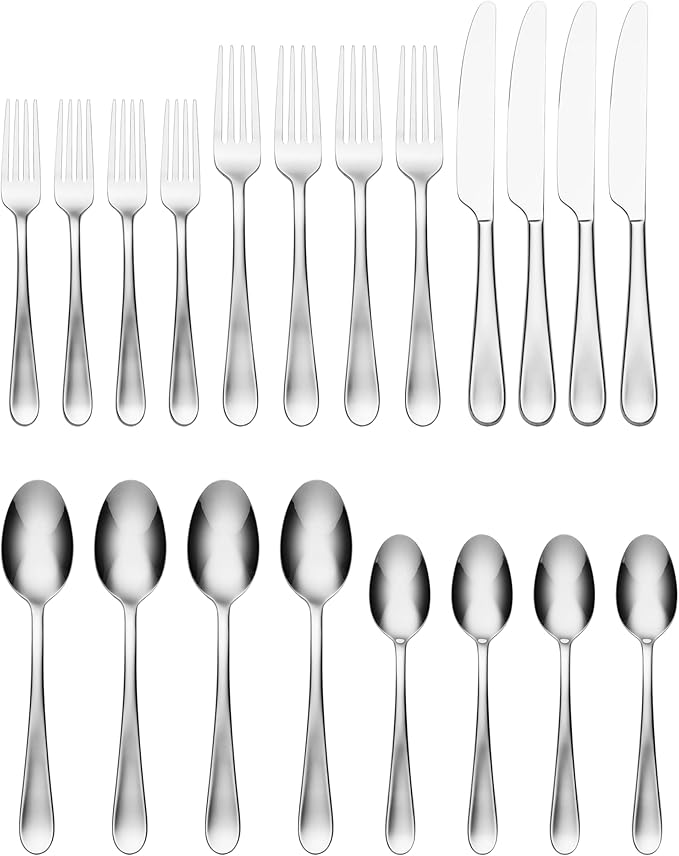 Oneida 896123 Grant 20 Piece Everyday Flatware Set, Service For 4